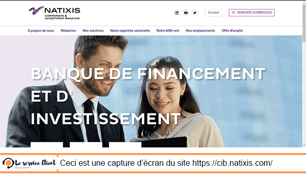 Contacter la banque Natixis Corporate et Investment Banking