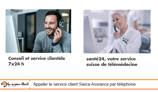 Contacter le service client Swica Assurance par téléphone.