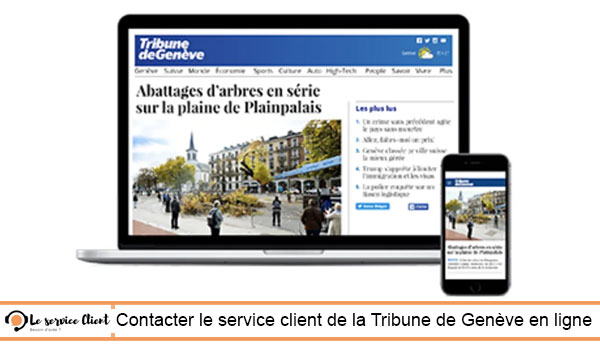 Envoyer un mail au service client la Tribune de Genève